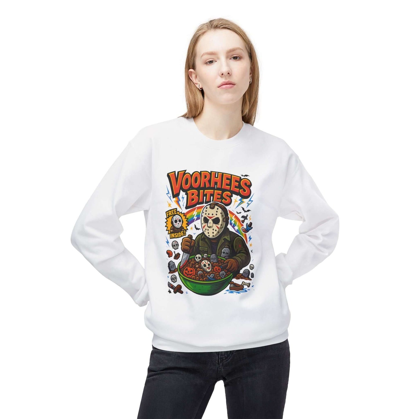 Scary Horror Movie Vintage Style Cereal Sweatshirt, Brand63