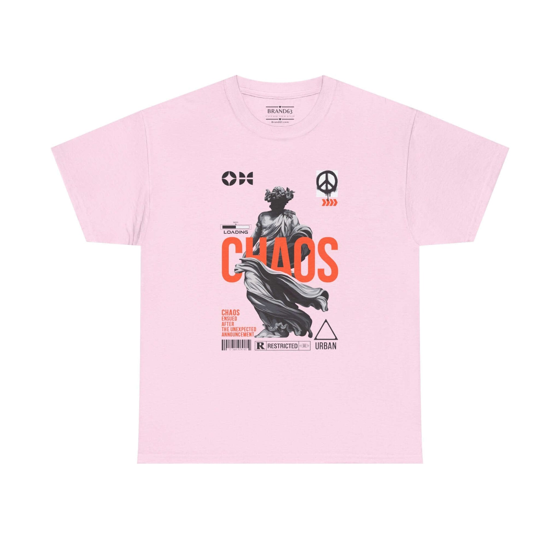 Silent Chaos T-shirt -Extended Sizes, Brand63