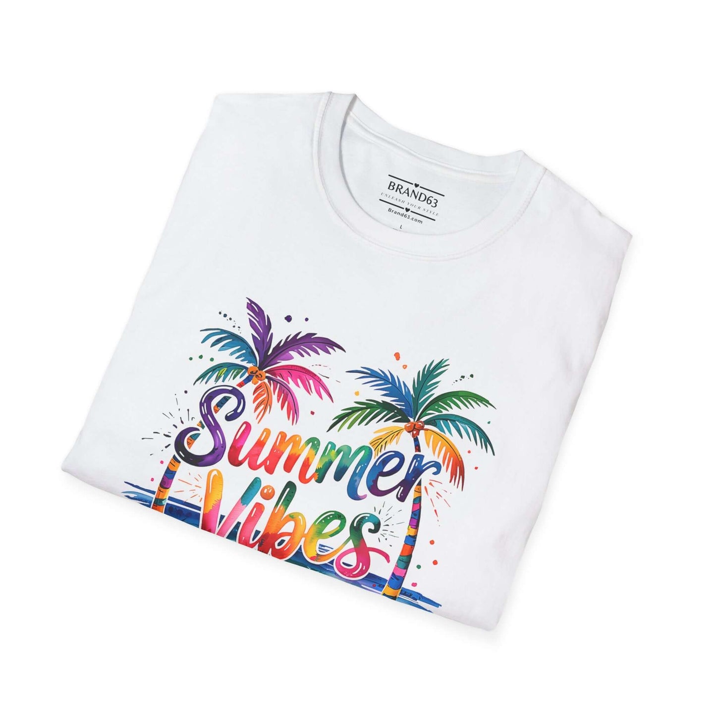 Summer Vibes Palm Trees T-Shirt, Brand63