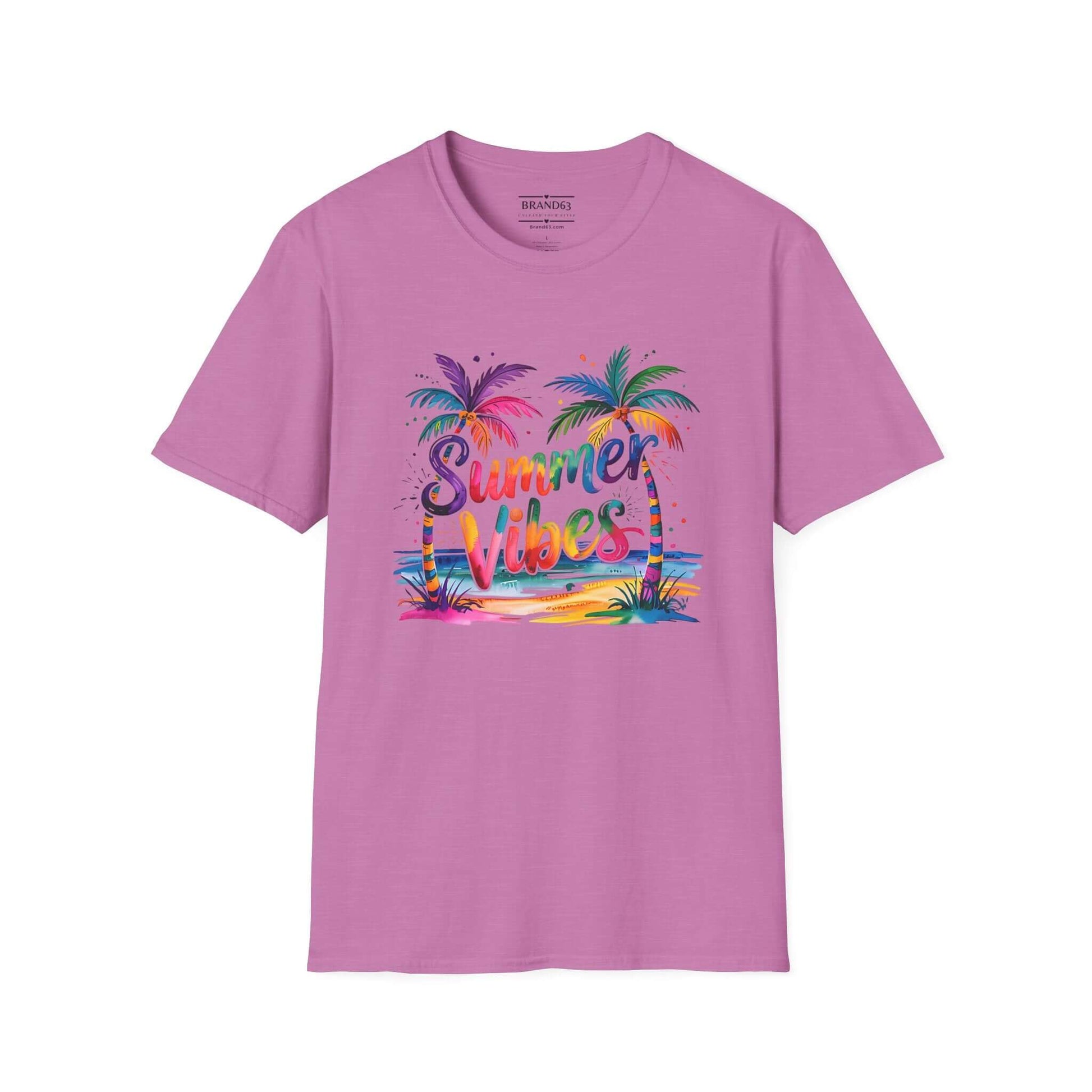 Summer Vibes Palm Trees T-Shirt, Brand63