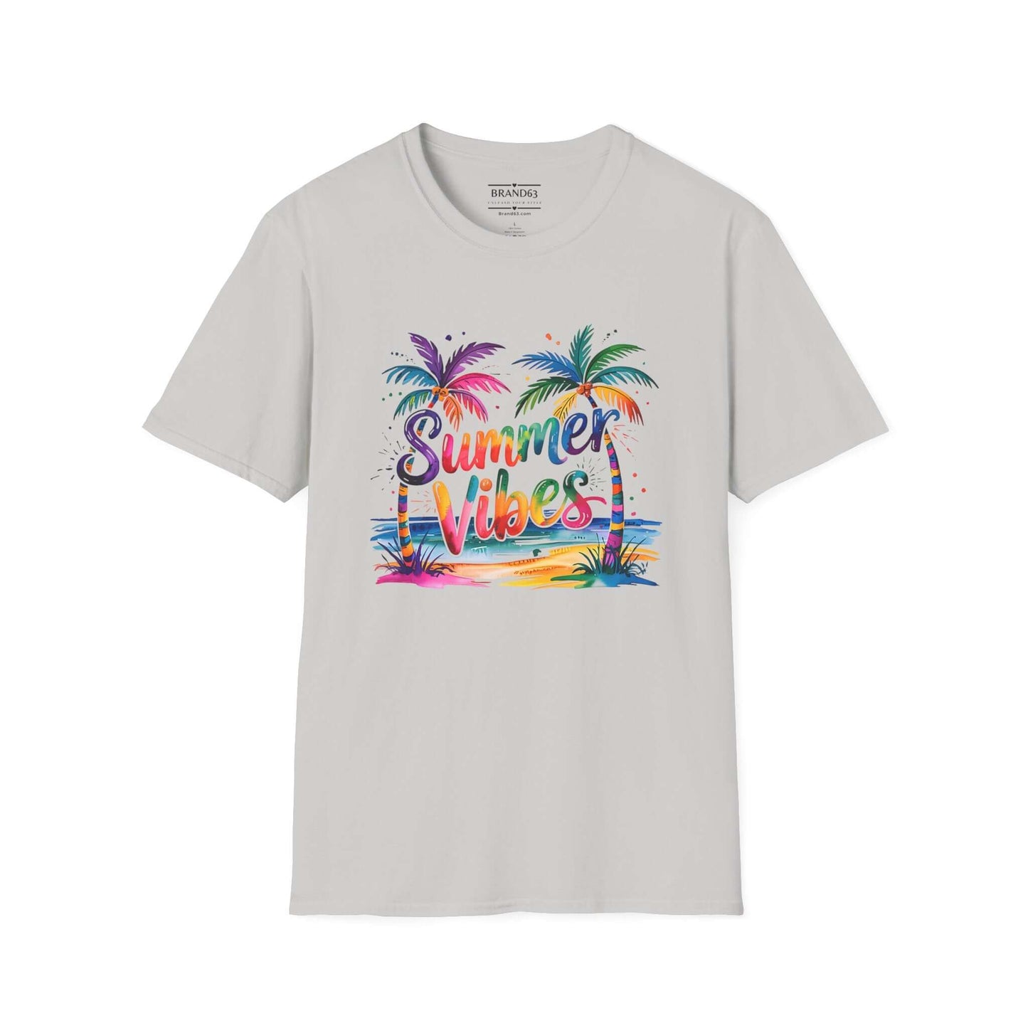 Summer Vibes Palm Trees T-Shirt, Brand63