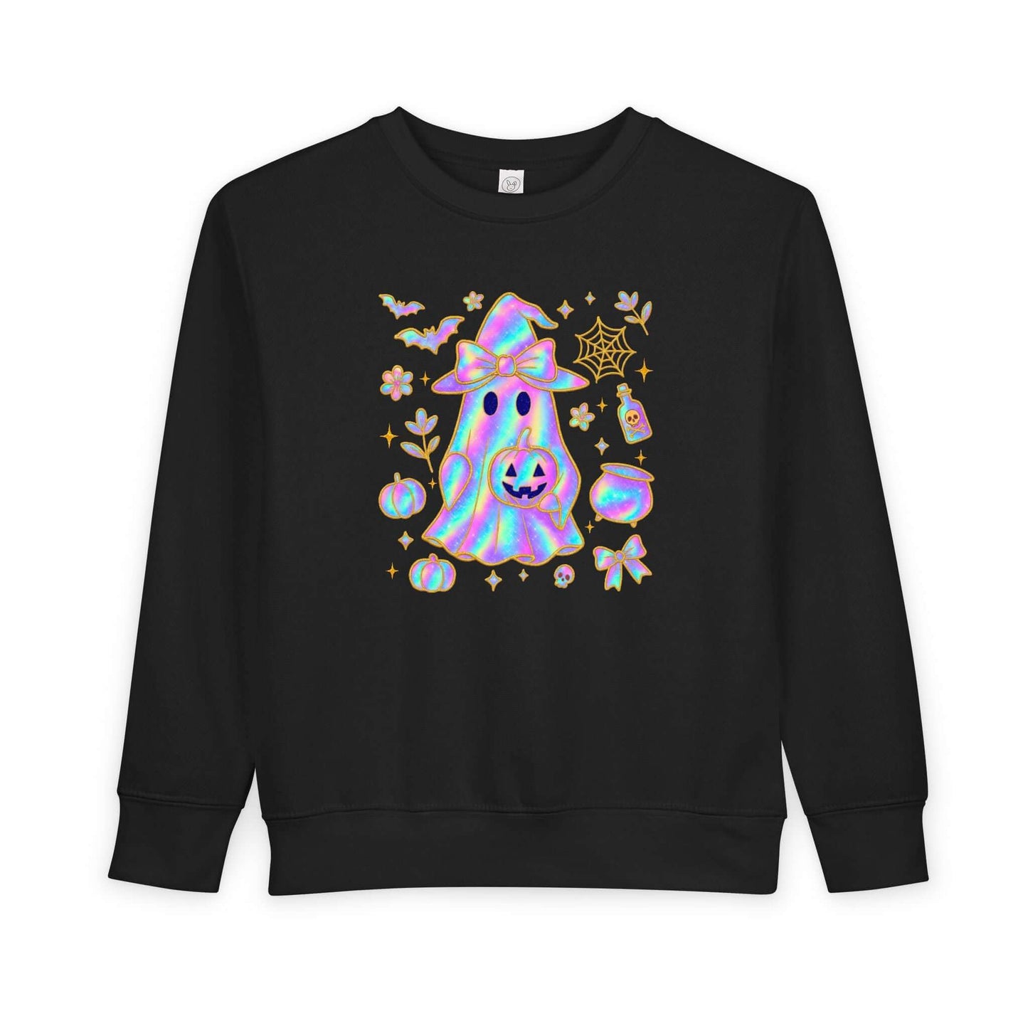 toddler Halloween sweatshirt, Ghost & Pumpkins, Brand63
