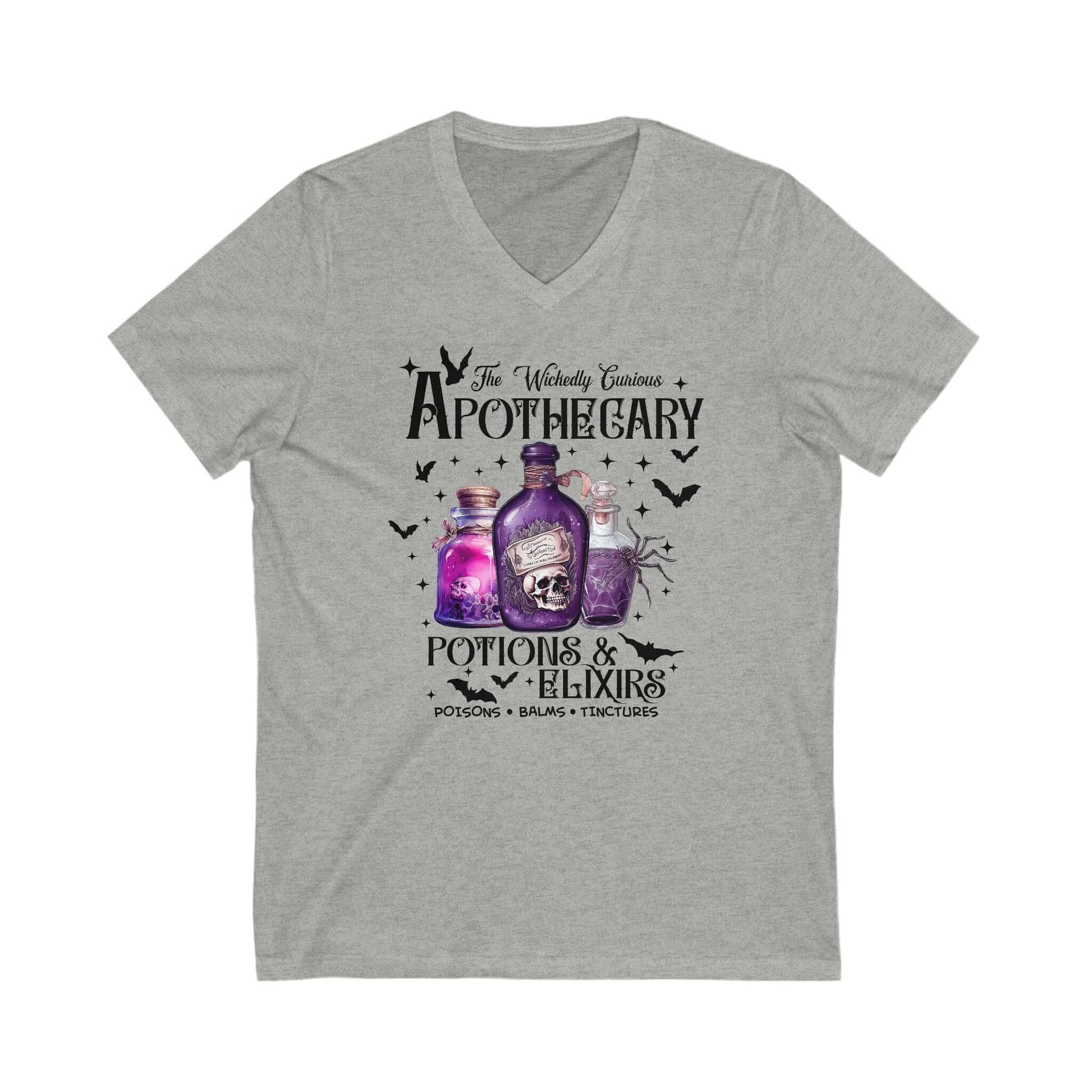 Vintage Apothecary Potion V-Neck Witchy Tee, Brand63