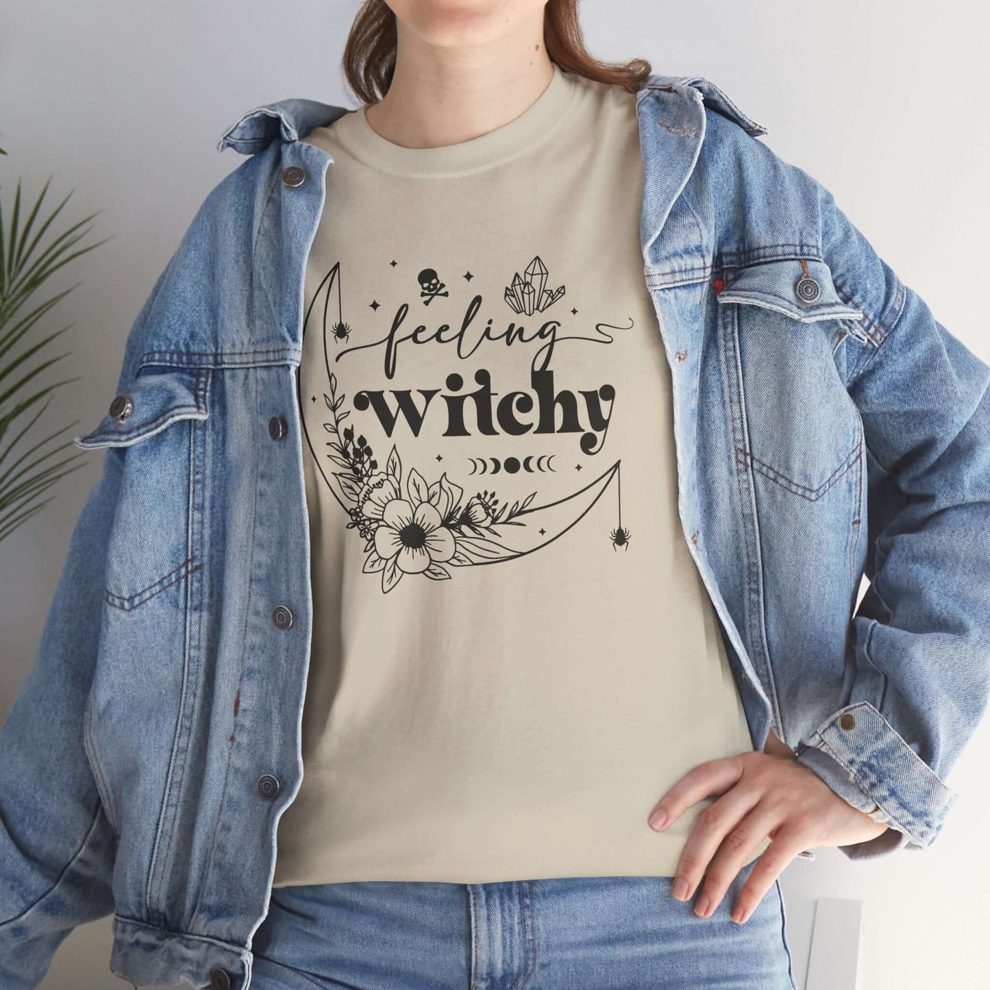 Witchy Graphic Design Halloween T-shirt, Brand63