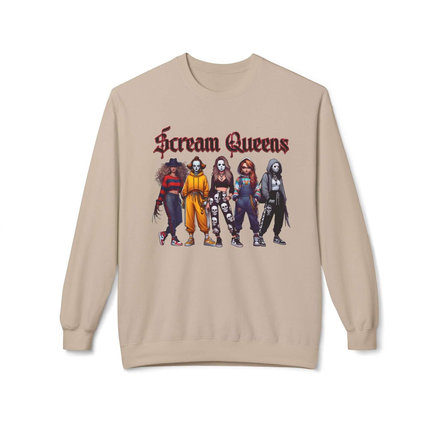 Women's Halloween Horror Movie Scream Queens Sweatshirt, Brand63