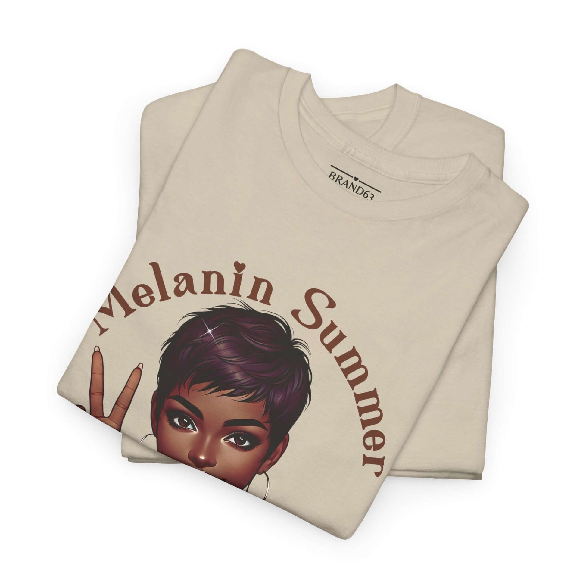 Women's Melanin Summer Vibes T-Shirt, Brand63