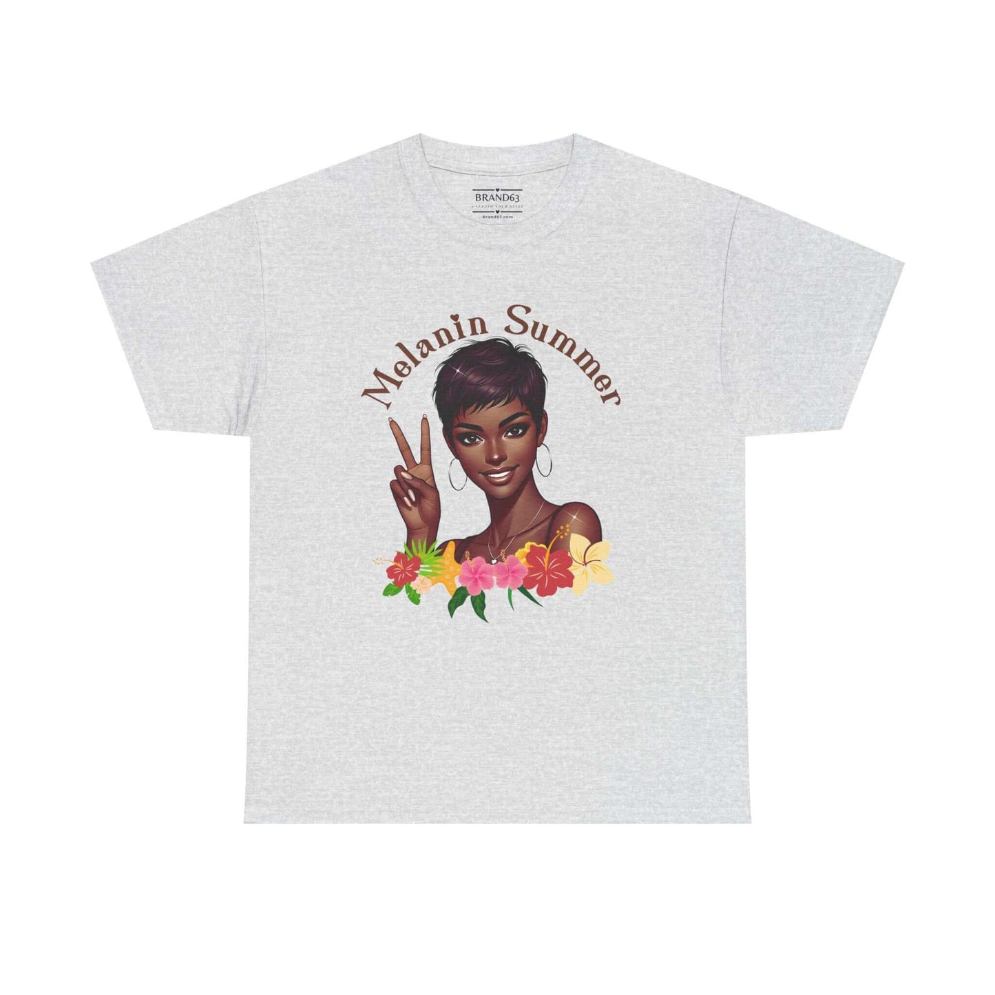 Women's Melanin Summer Vibes T-Shirt, Brand63