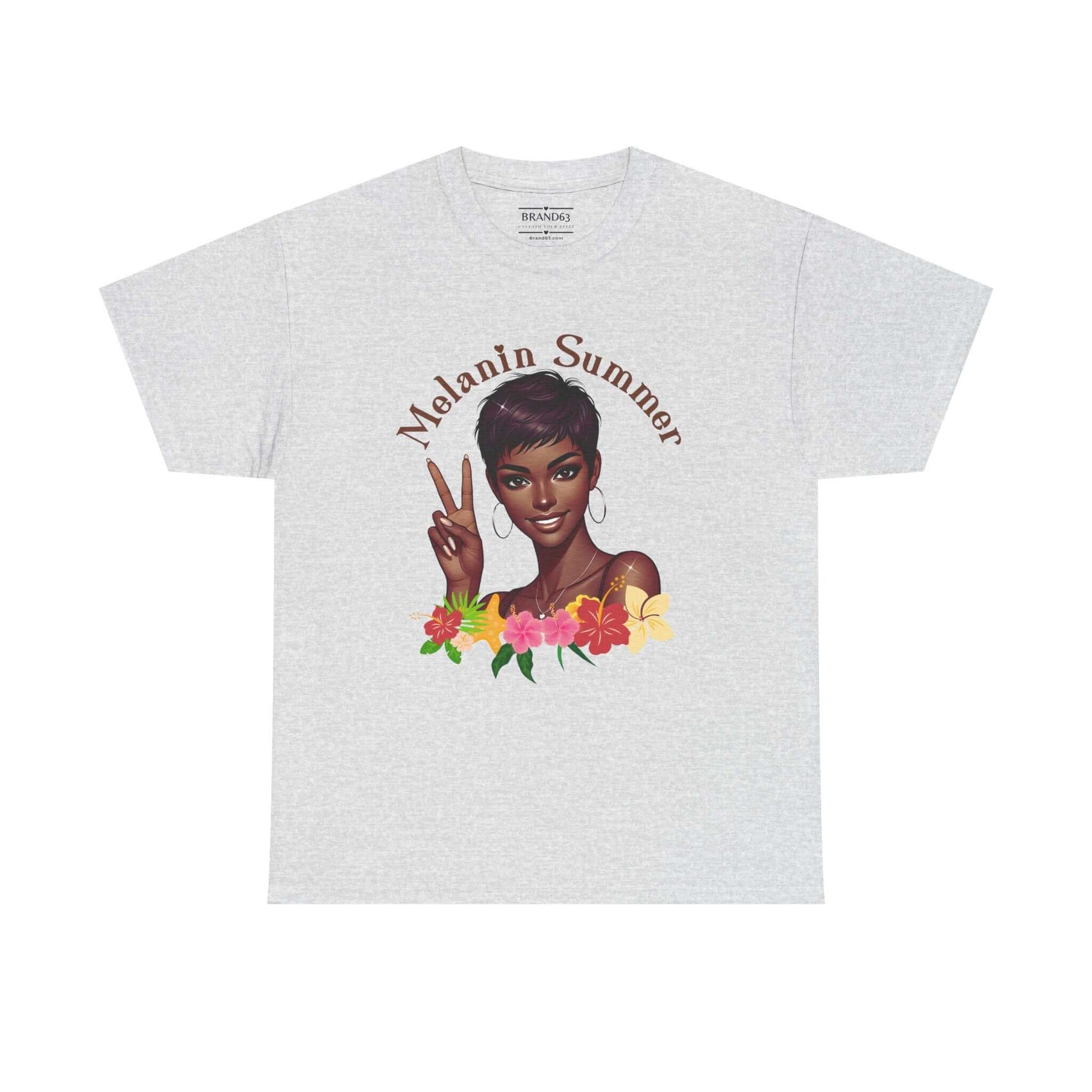 Women's Melanin Summer Vibes T-Shirt, Brand63