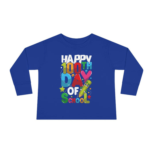 100th Day Of School, Toddler Long Sleeve Tee | Best Deals & Free Shipping | Best Deals & Free Shipping | Best Deals & Free Shipping, Brand63