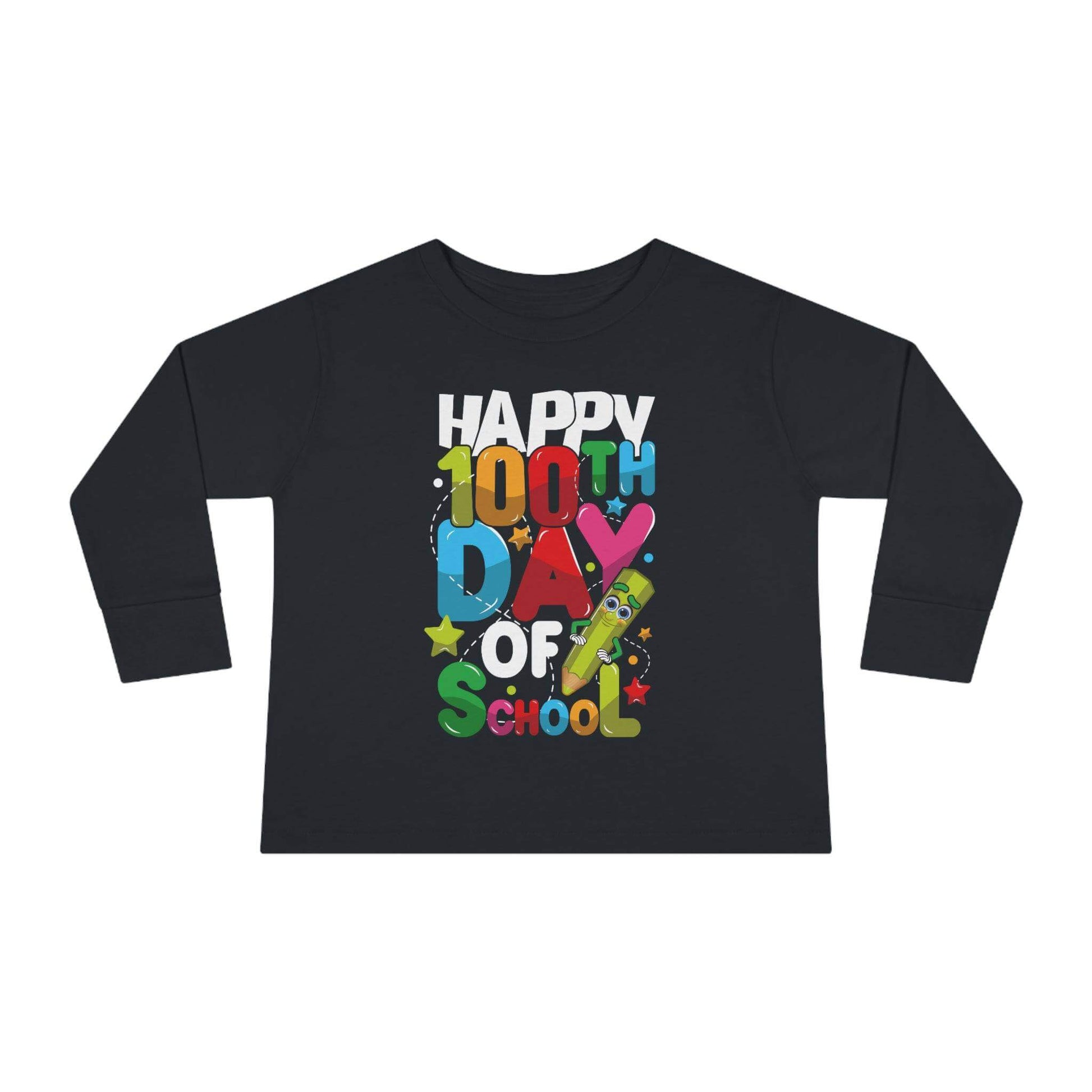 100th Day Of School, Toddler Long Sleeve Tee | Best Deals & Free Shipping | Best Deals & Free Shipping | Best Deals & Free Shipping, Brand63