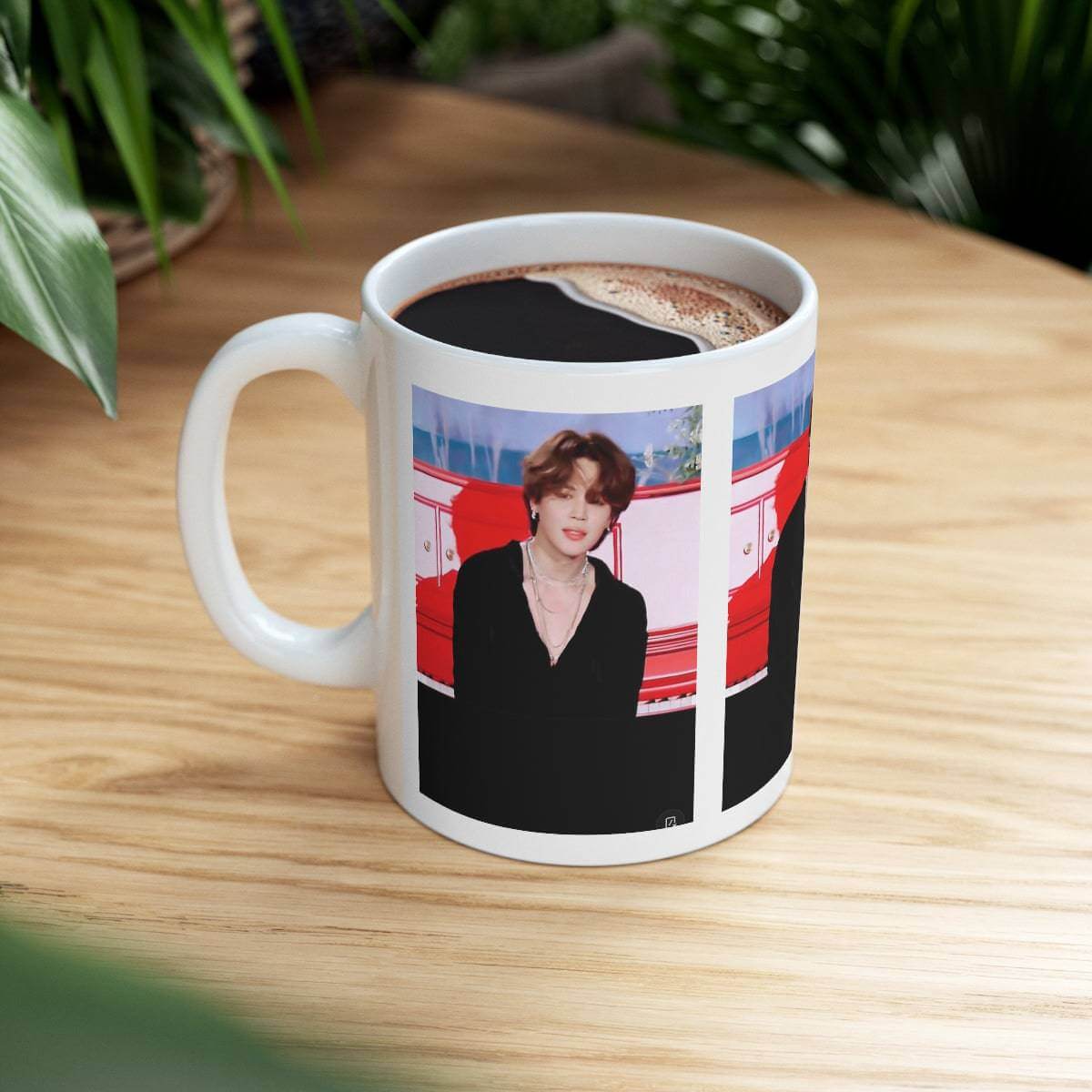 BTS JIMIN Coffee Mug - Red and Black, Brand63
