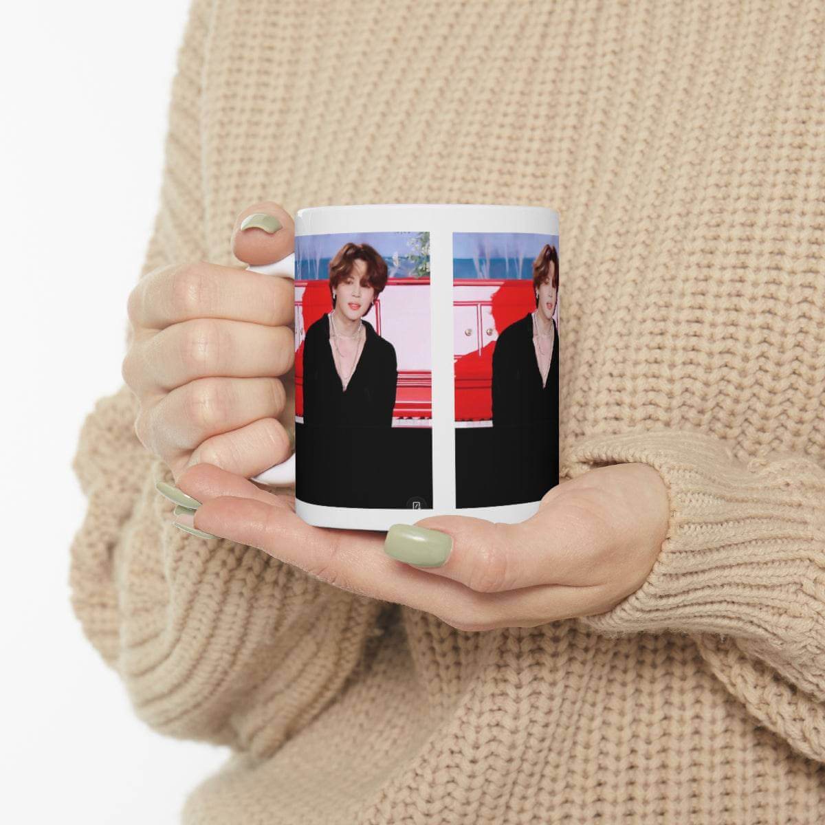 BTS JIMIN Coffee Mug - Red and Black, Brand63