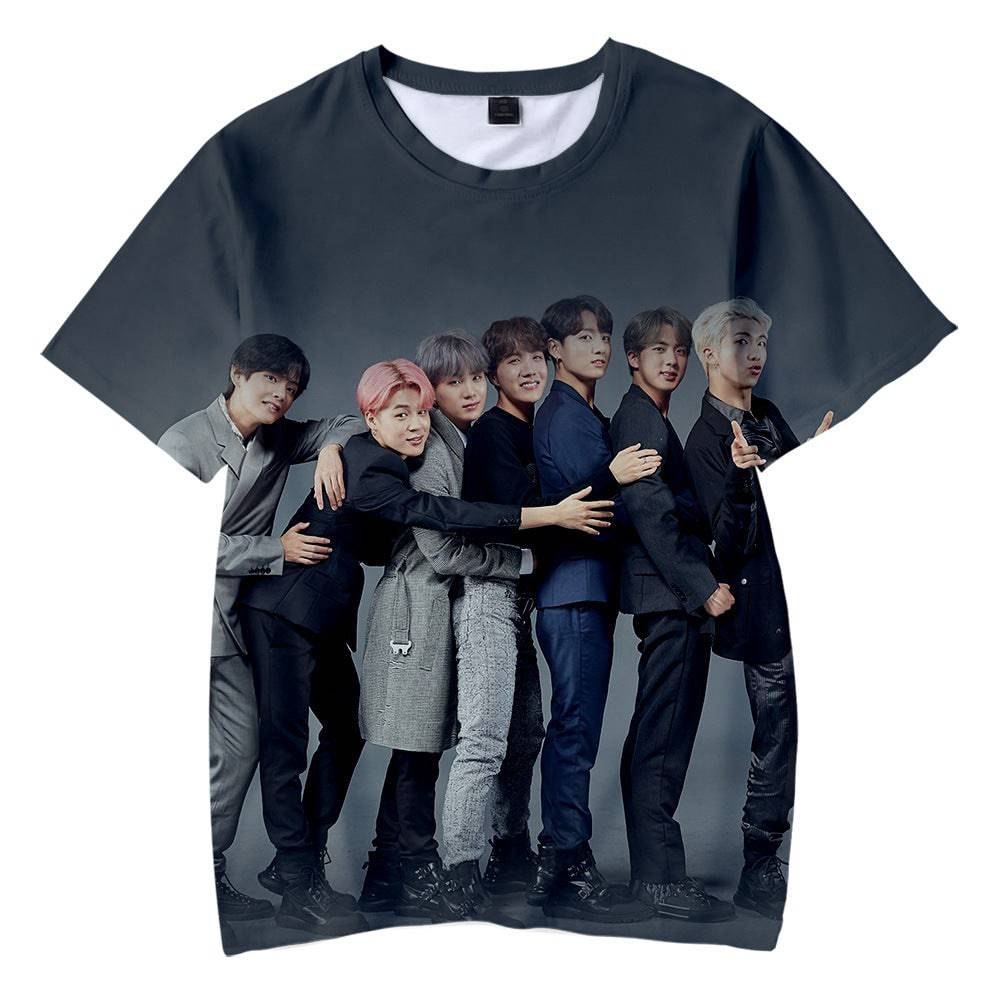 BTS Realistic 3D Photo T-Shirt, Brand63