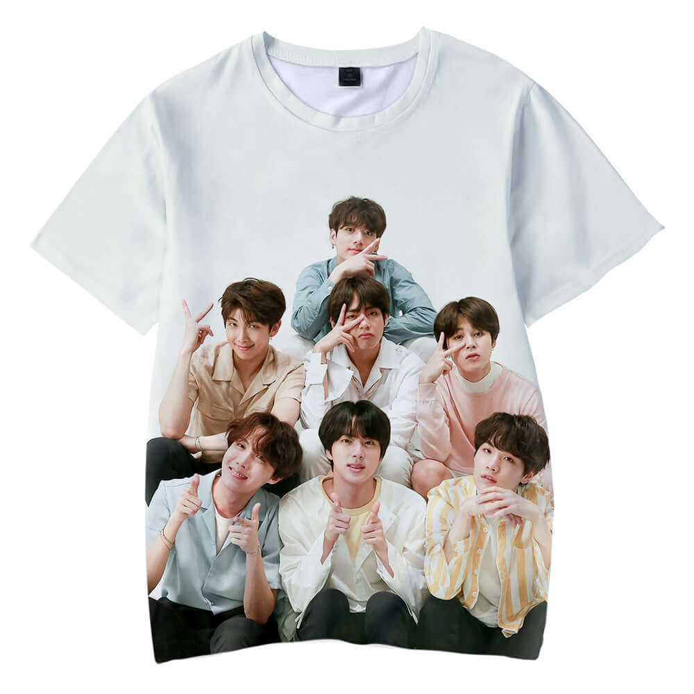BTS Realistic 3D Photo T-Shirt, Brand63