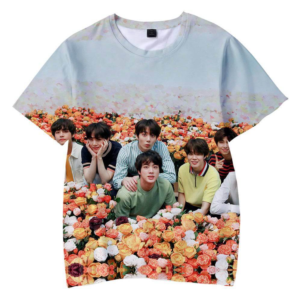 BTS Realistic 3D Photo T-Shirt, Brand63