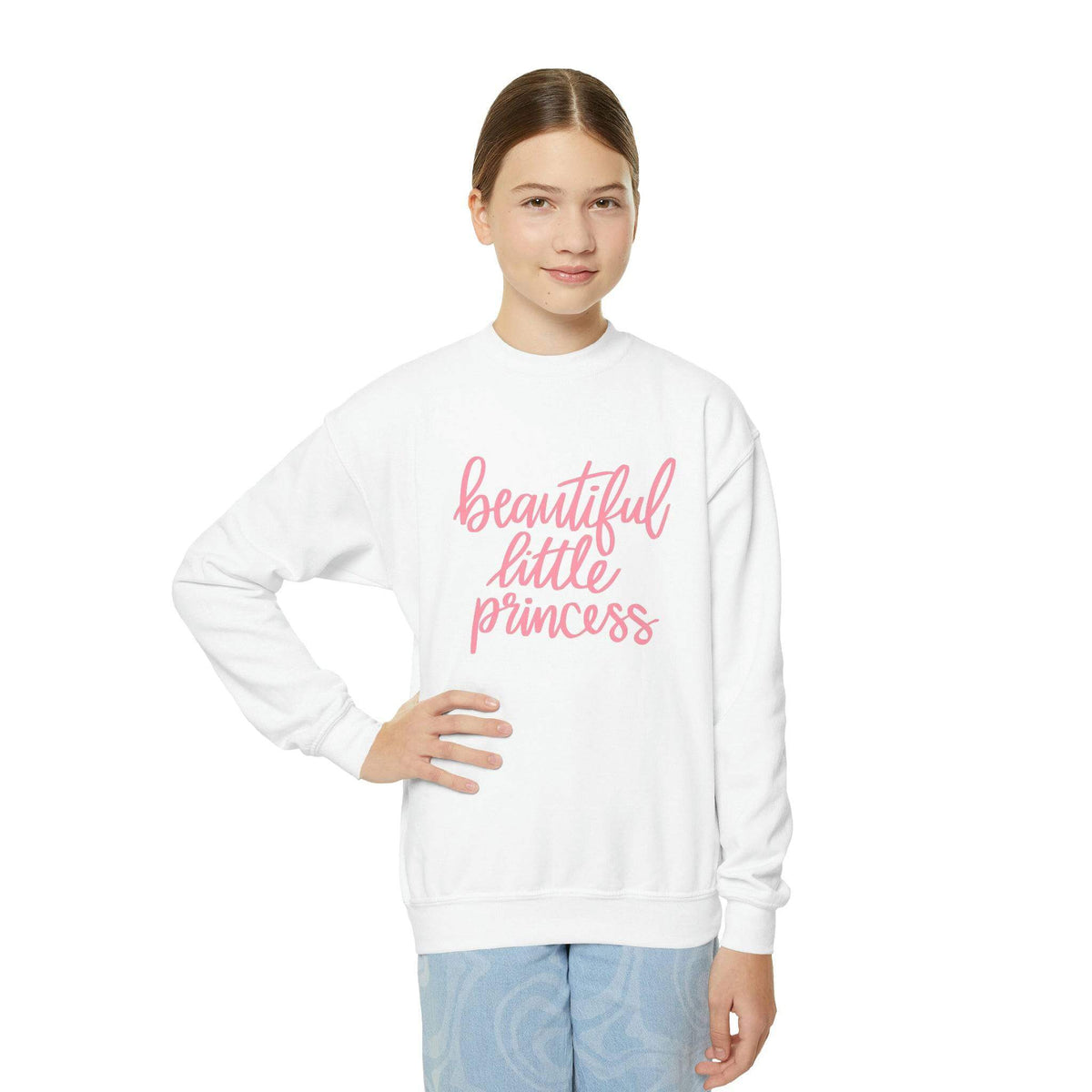 Beautiful Little Princess Youth Crewneck Sweatshirt, Brand63