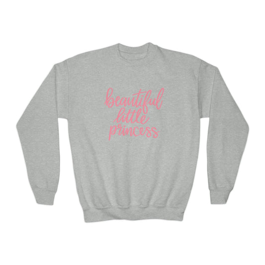 Beautiful Little Princess Youth Crewneck Sweatshirt, Brand63