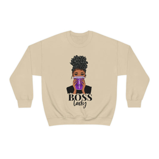 Bold and Empowering Boss Lady Sweatshirts for Black Women, Brand63