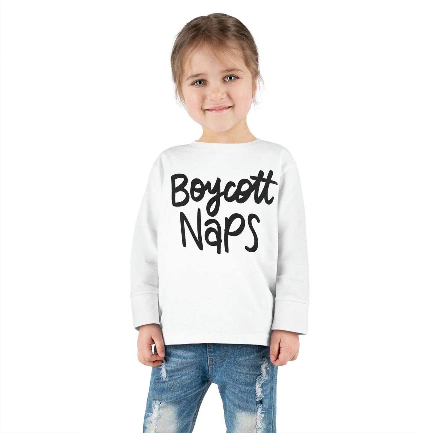 Boycott Naps! Toddler Long Sleeve Tee | Best Daycare Shirt ever, Brand63