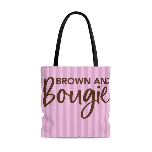 Brown & Bougie Black Pride Tote Bag |Striped, Brand63