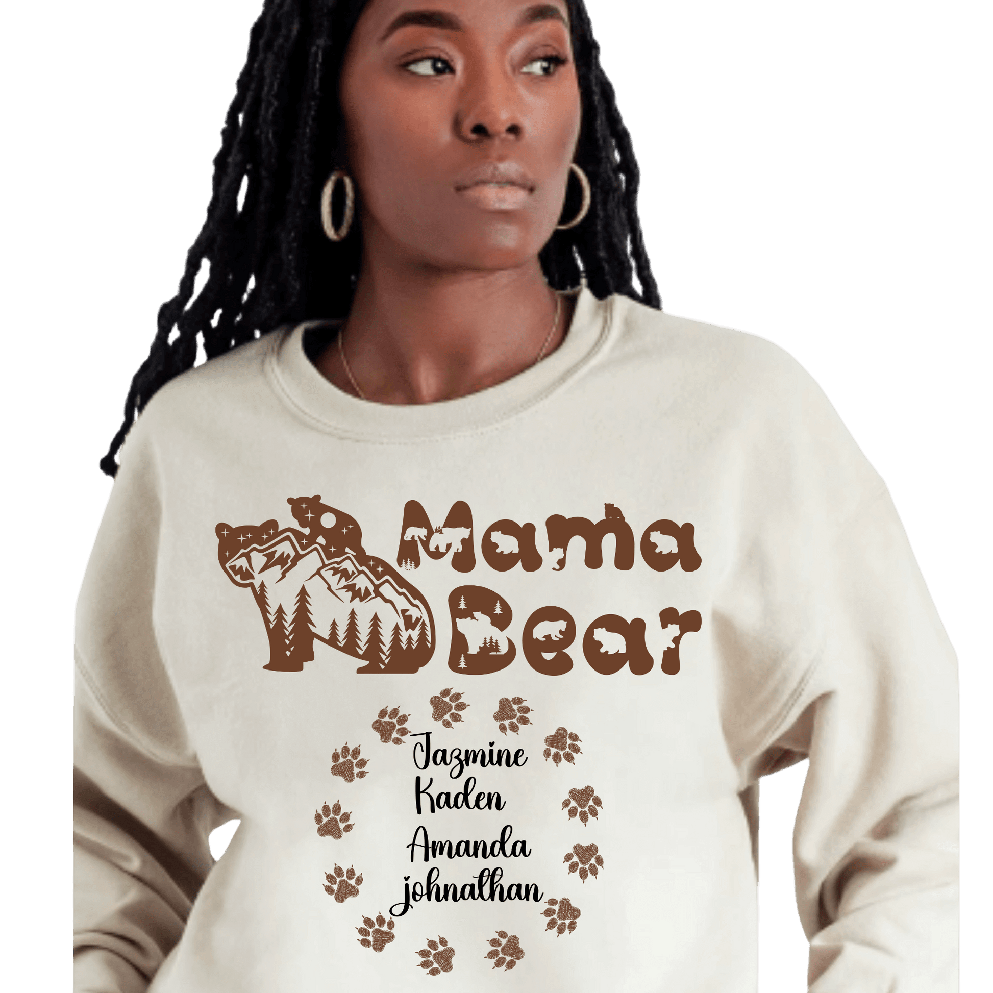 Custom Mom Sweatshirt, Personalized Mother's Day Sweatshirt, Brand63