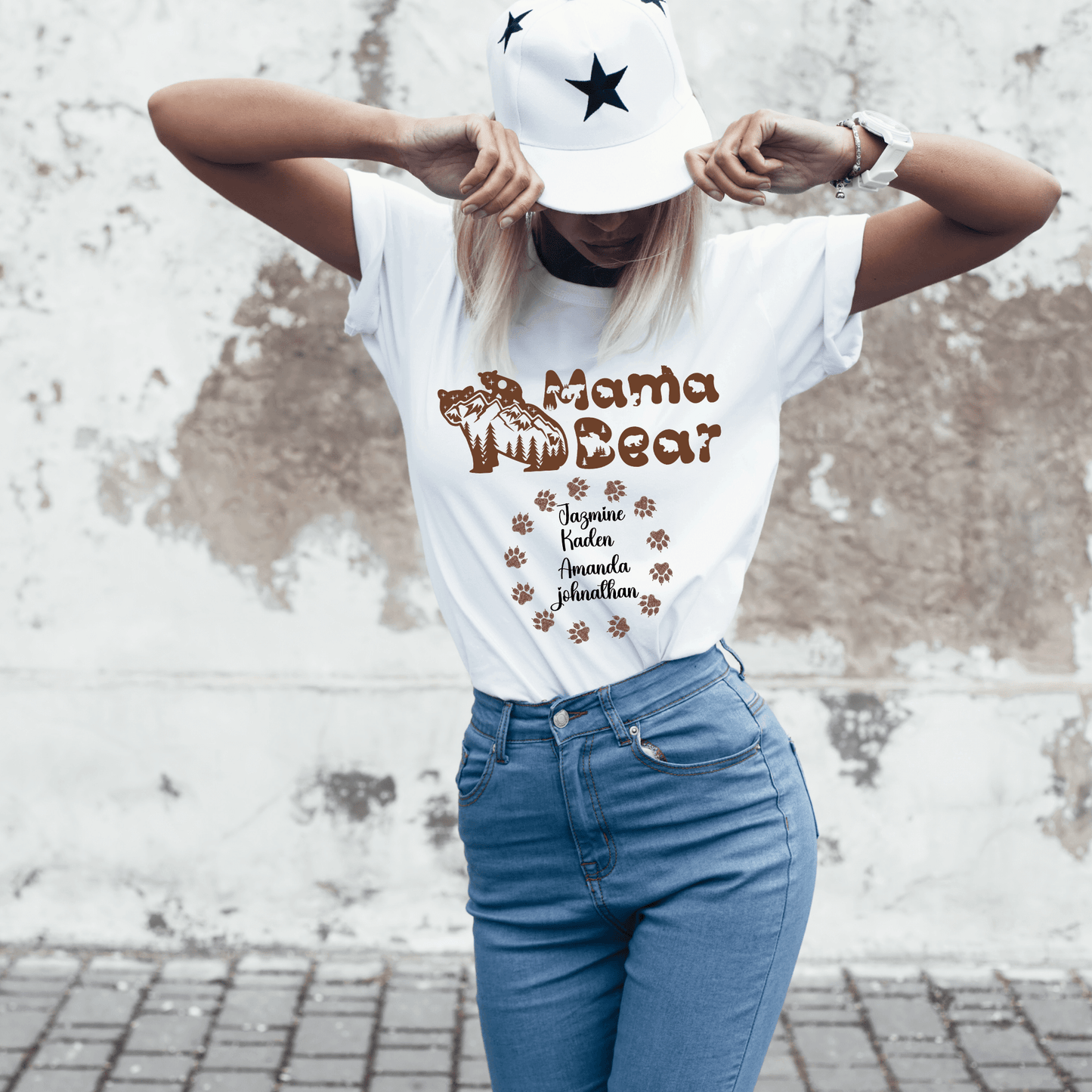 Custom Mom T-shirt, Personalized Mother's Day T-shirt, Brand63