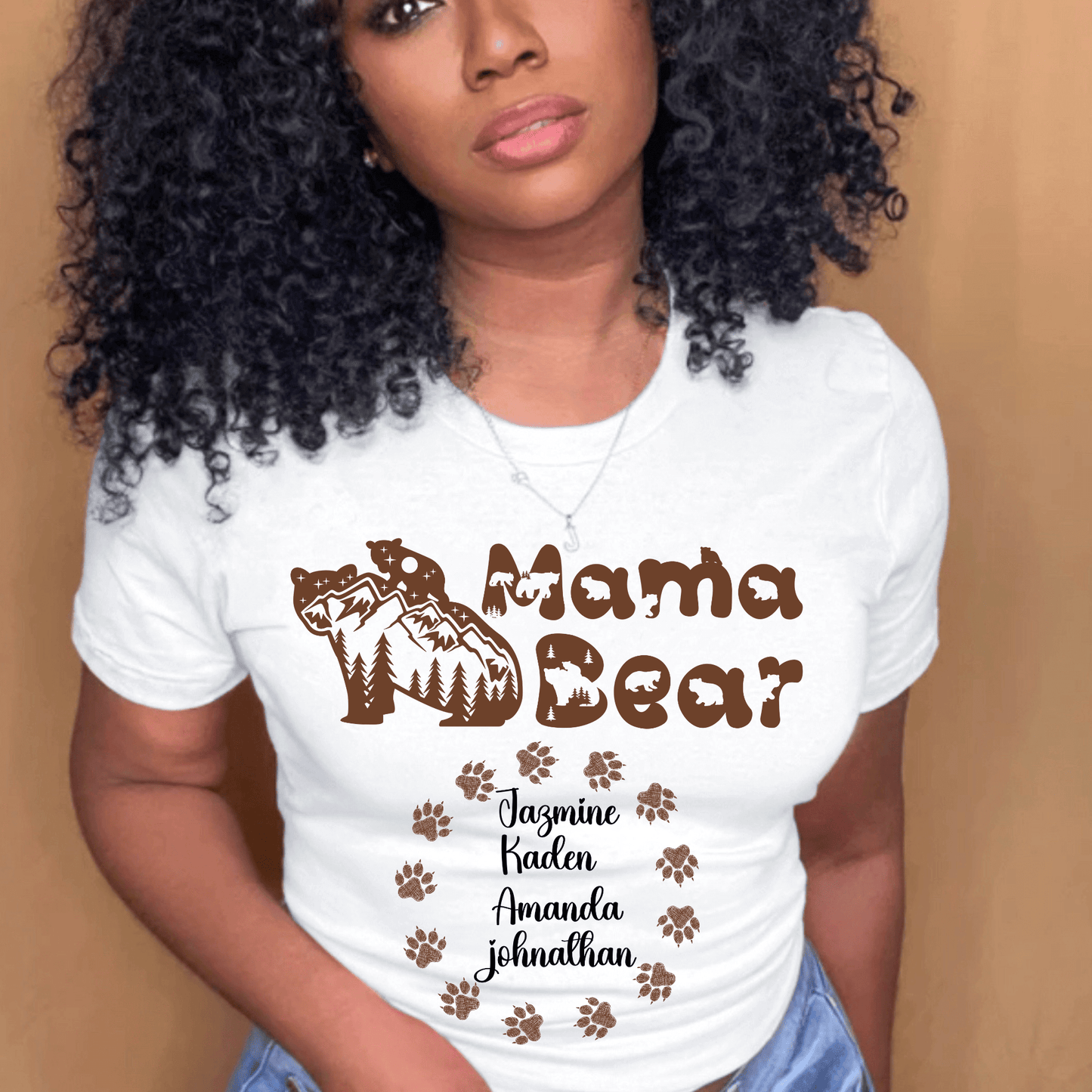 Custom Mom T-shirt, Personalized Mother's Day T-shirt, Brand63