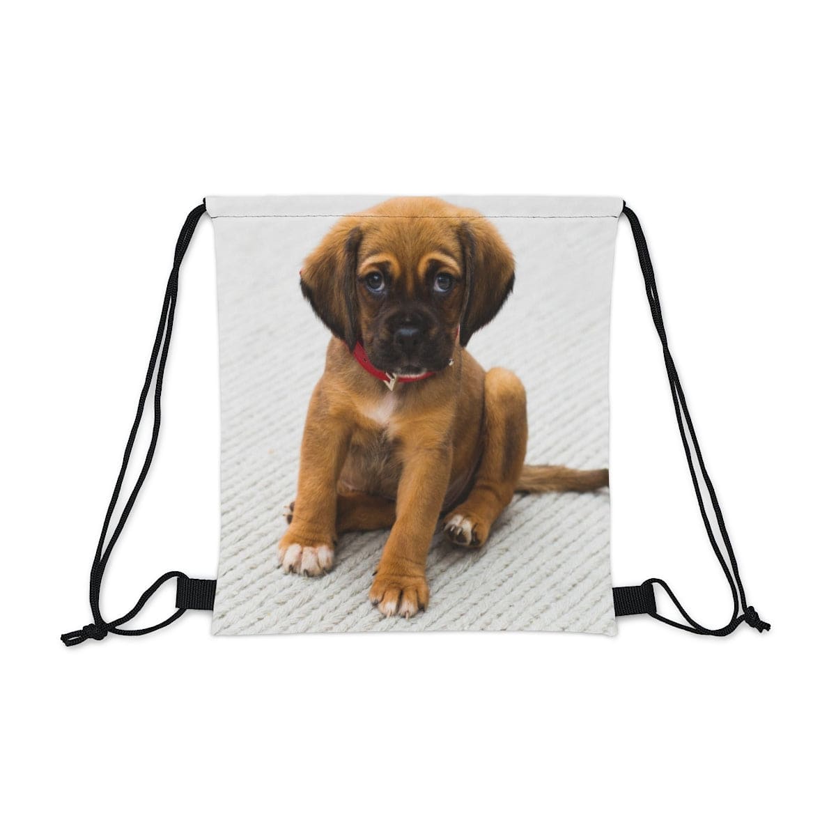 Cute Puppy Drawstring Bag, Spacious Bag Backpack, Soft Sturdy Drawstring Backpack, Fun Gift for Birthday Holidays or Back T, Brand63