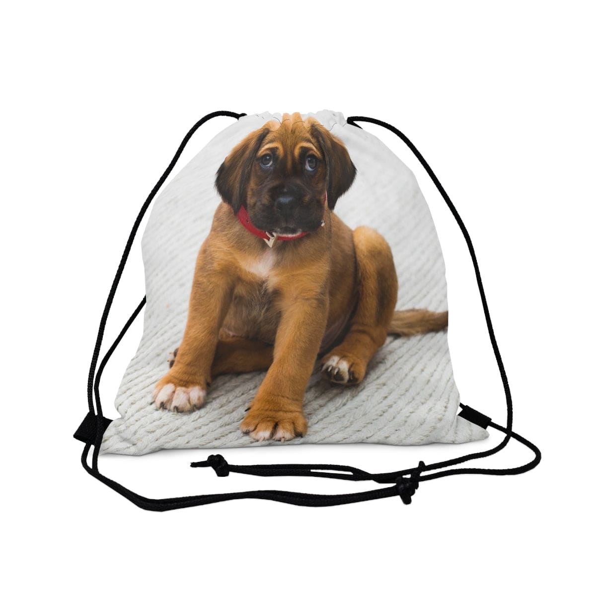 Cute Puppy Drawstring Bag, Spacious Bag Backpack, Soft Sturdy Drawstring Backpack, Fun Gift for Birthday Holidays or Back T, Brand63