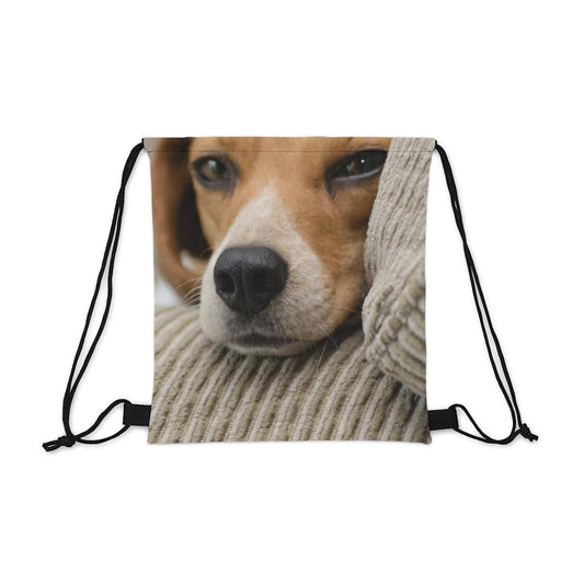 Dog Pic Drawstring Bag, Spacious Bag, Practical Backpack, Soft Sturdy Drawstring Backpack, Fun Gift for Birthday Holidays,Back To School, Brand63