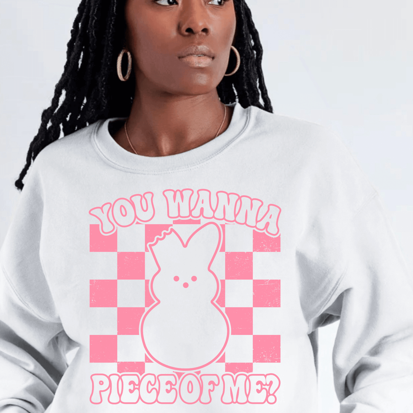 Easter Peeps, Adult Sweatshirt -PINK PEEPS, Brand63