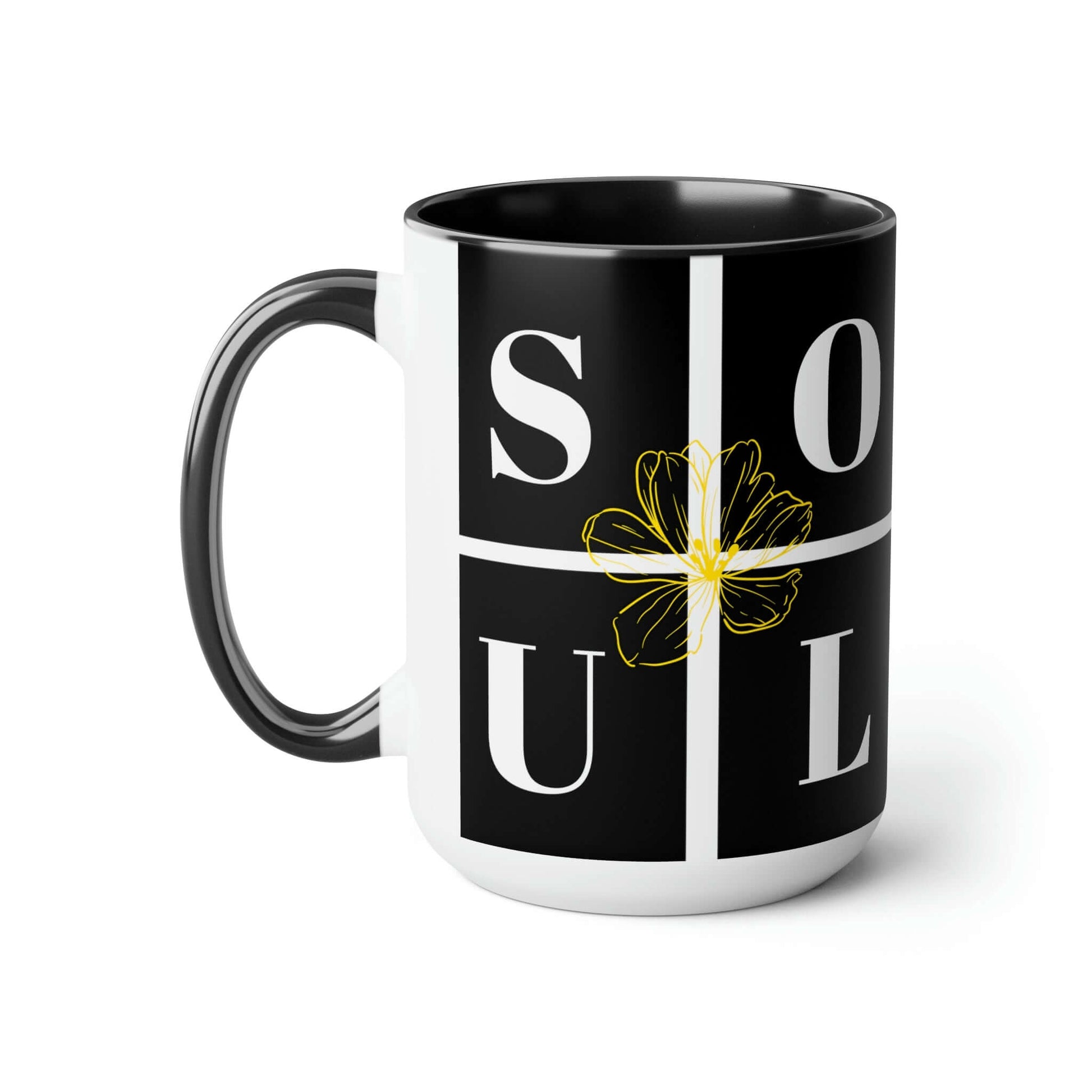 Exclusive "SOUL MATE" Coffee Mugs, 15oz - Two Tone, Brand63