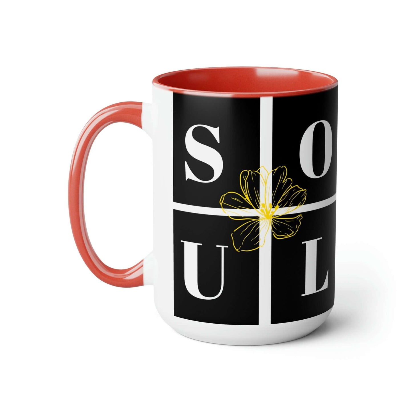 Exclusive "SOUL MATE" Coffee Mugs, 15oz - Two Tone, Brand63