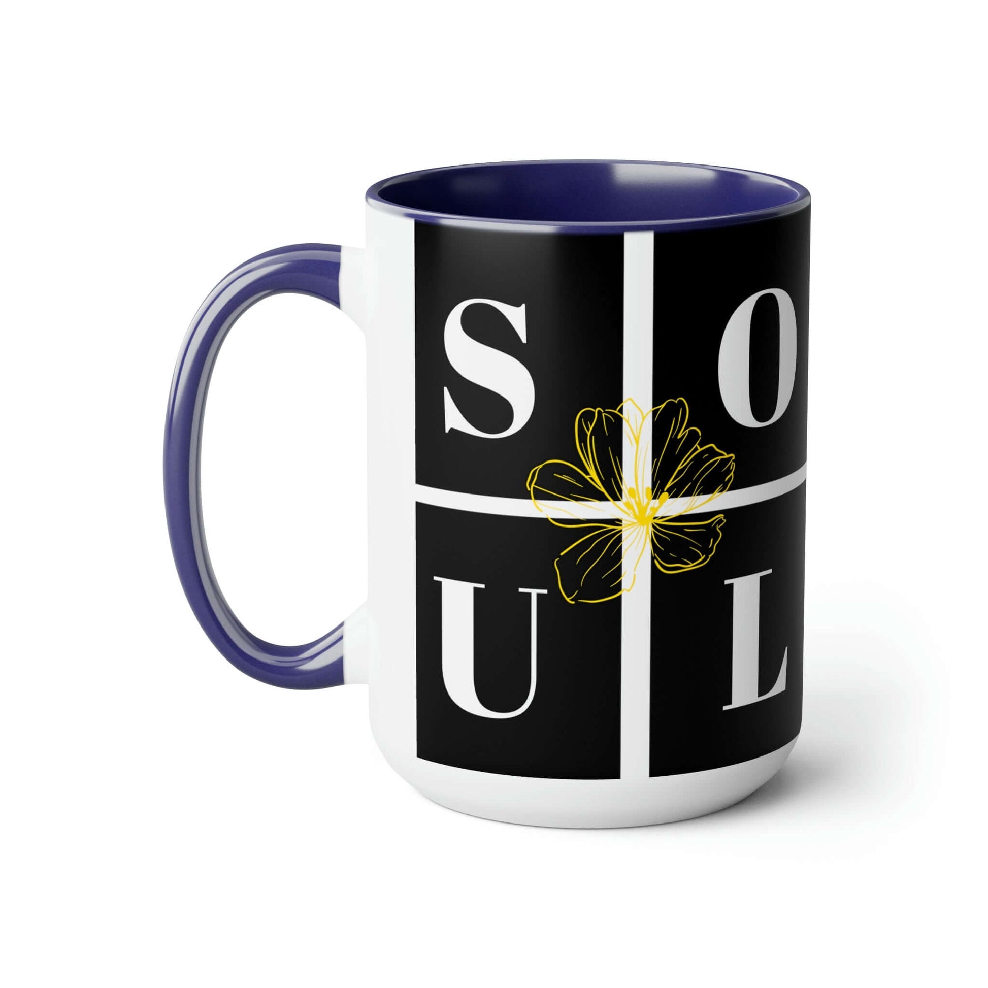 Exclusive "SOUL MATE" Coffee Mugs, 15oz - Two Tone, Brand63