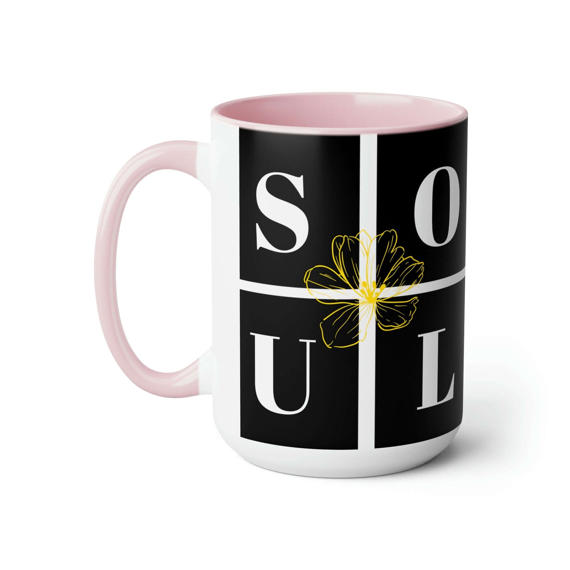 Exclusive "SOUL MATE" Coffee Mugs, 15oz - Two Tone, Brand63
