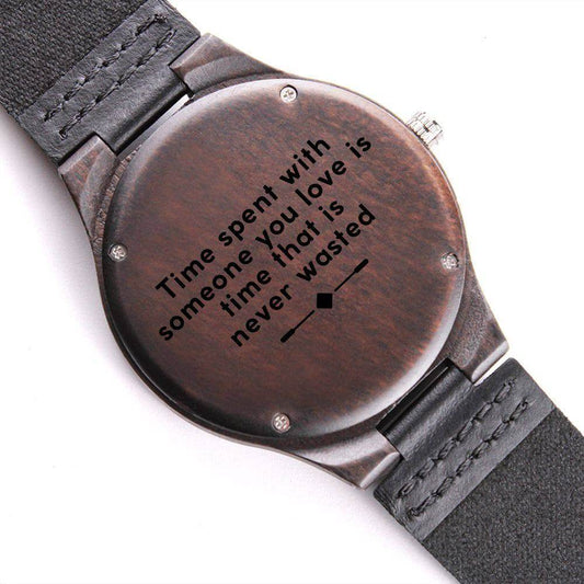 Exquisite Mon Trésor Engraved Wooden Watch, Brand63