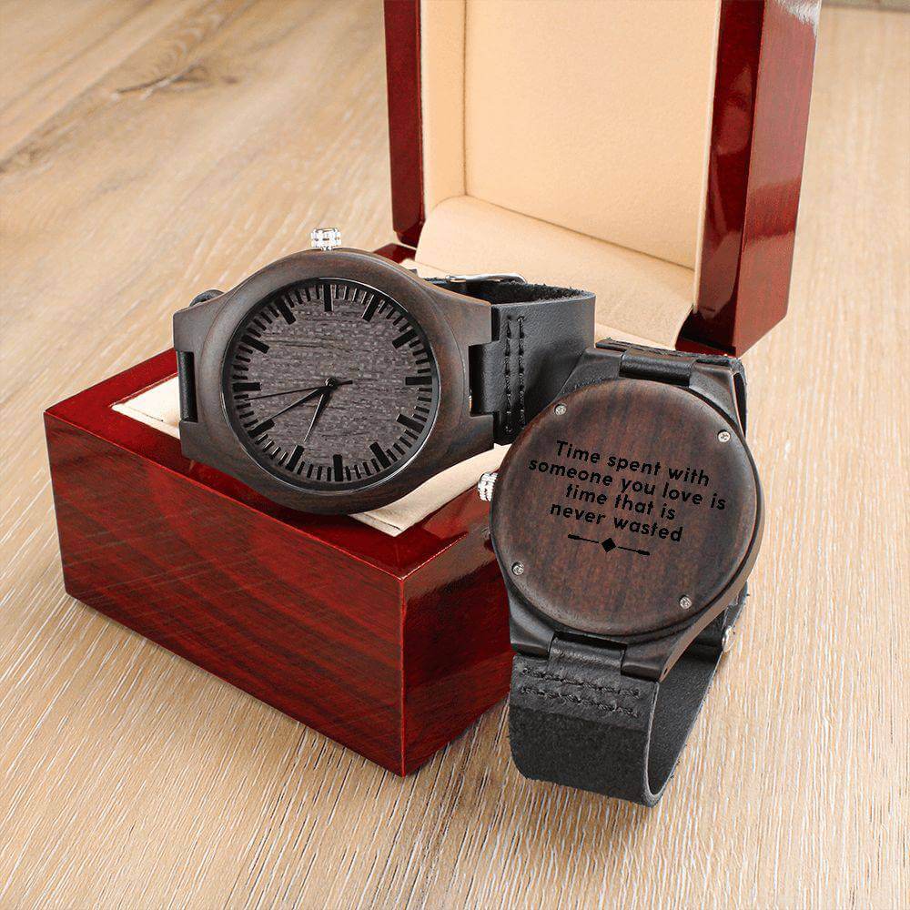 Exquisite Mon Trésor Engraved Wooden Watch, Brand63