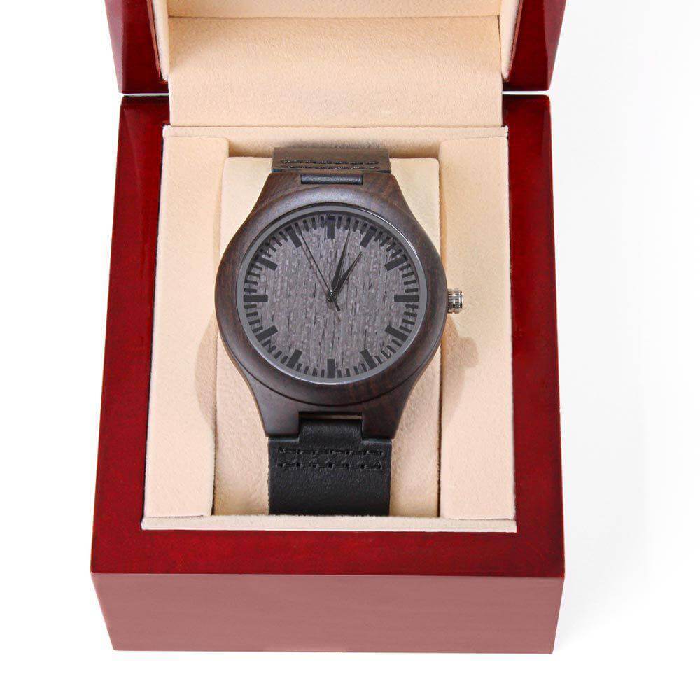 Exquisite Mon Trésor Engraved Wooden Watch, Brand63