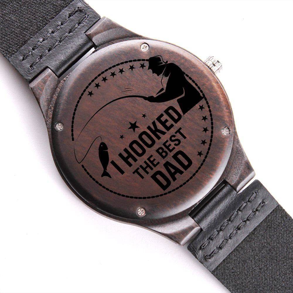 Father's Day Fishing Engraved Wooden Watch | Dad Gift Ideas, Brand63