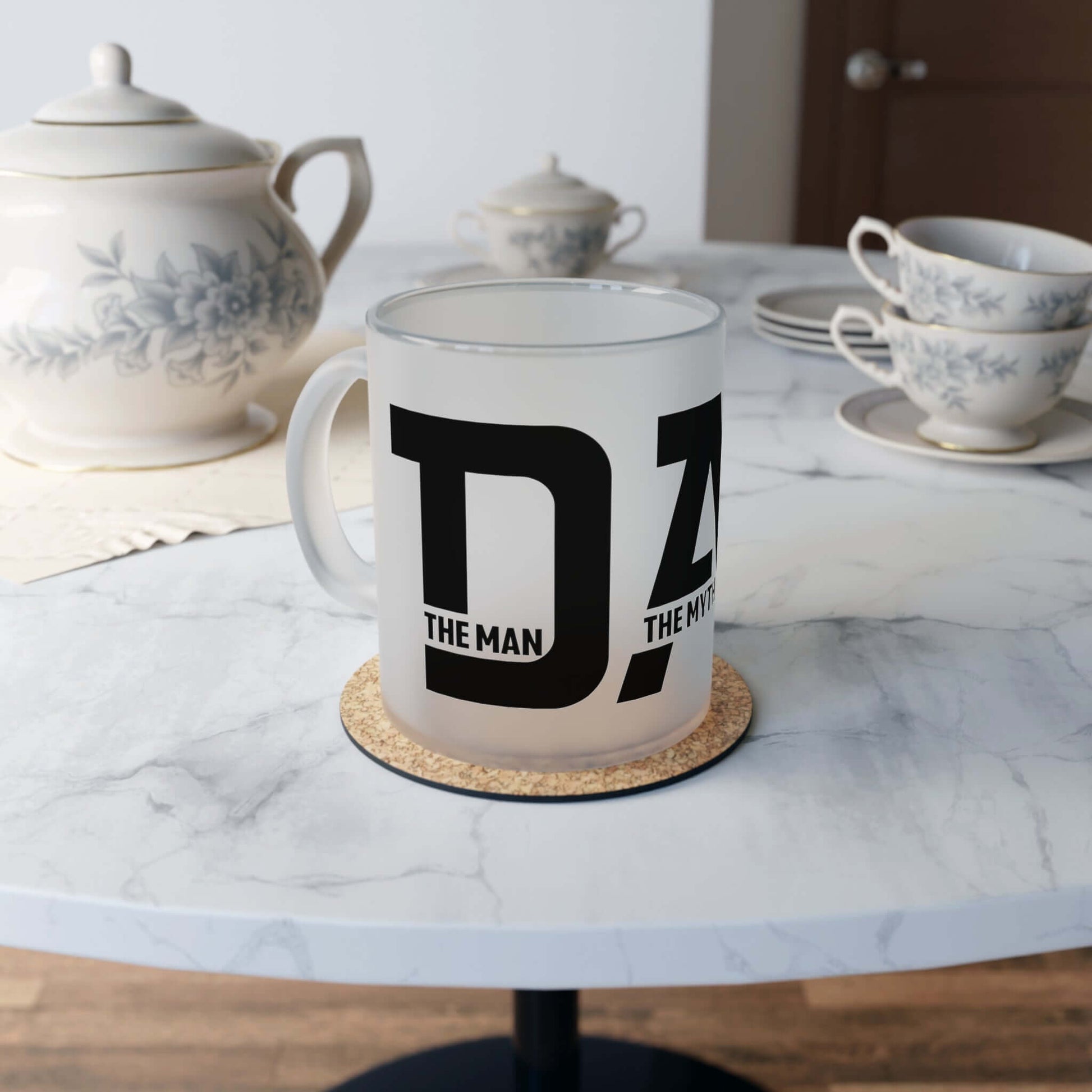 Father's Day Frosted Glass Mug | Exclusive Gift for Dads, Brand63