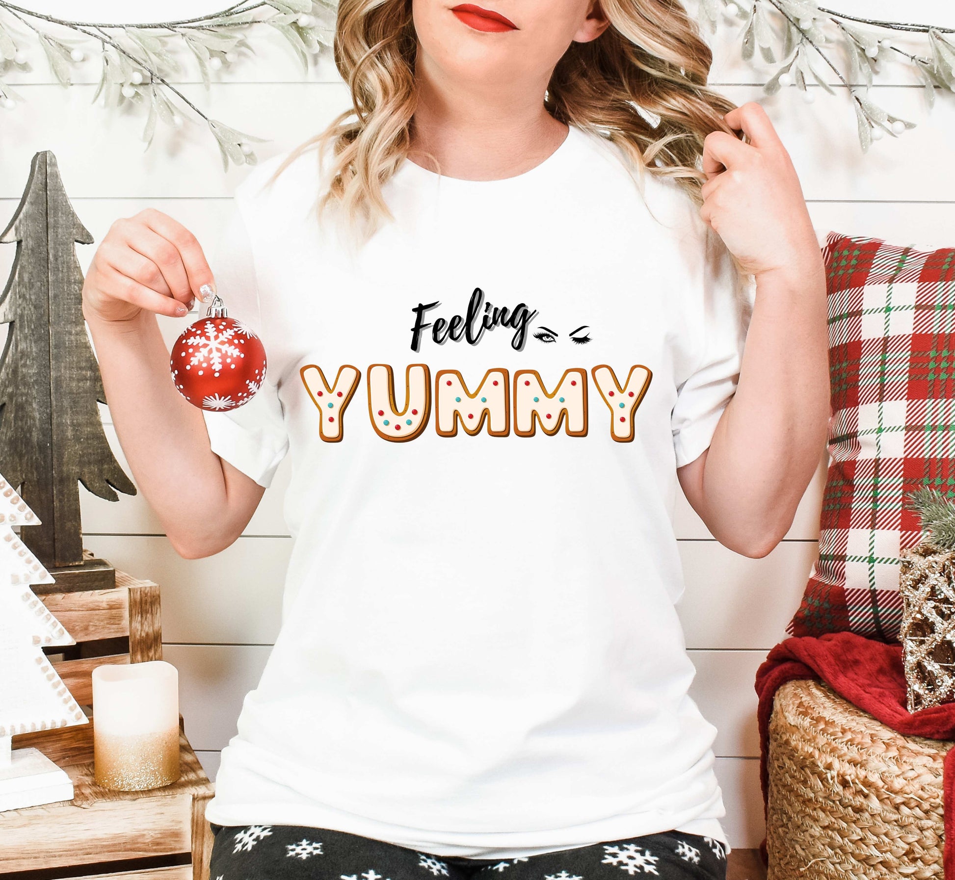 Feeling YUMMY Flirty TShirt, Gingerbread Cookie Tee, Great Gift Idea, Gift For Her, New Year Tee, Flirt With Me Shirt, Brand63