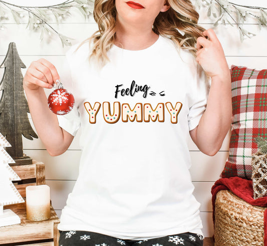 Feeling YUMMY Flirty TShirt, Gingerbread Cookie Tee, Great Gift Idea, Gift For Her, New Year Tee, Flirt With Me Shirt, Brand63