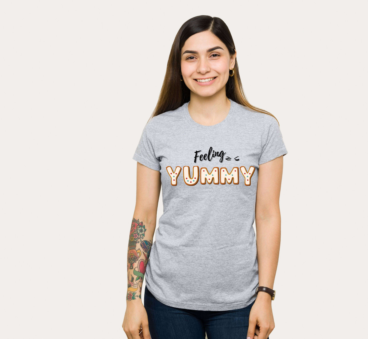 Feeling YUMMY Flirty TShirt, Gingerbread Cookie Tee, Great Gift Idea, Gift For Her, New Year Tee, Flirt With Me Shirt, Brand63