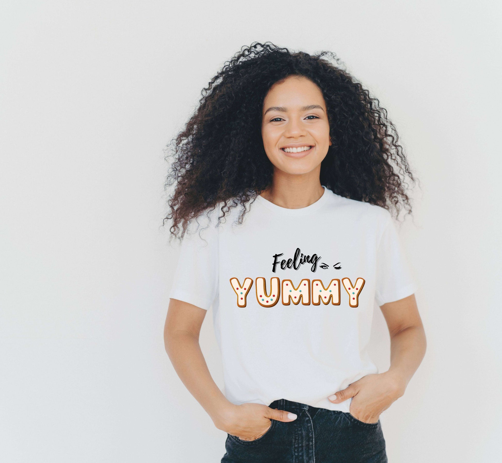 Feeling YUMMY Flirty TShirt, Gingerbread Cookie Tee, Great Gift Idea, Gift For Her, New Year Tee, Flirt With Me Shirt, Brand63