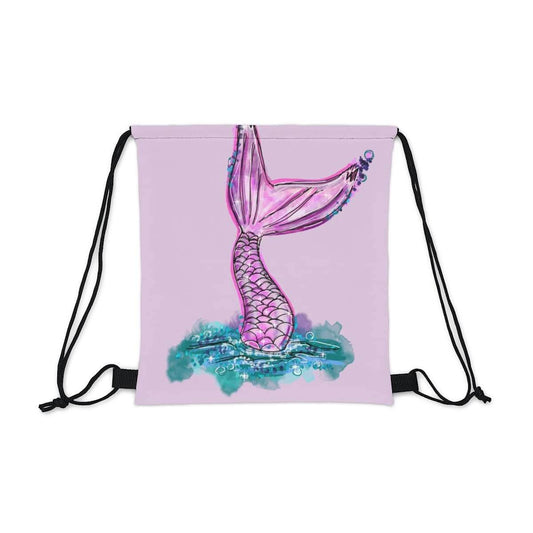 Mermaid Drawstring Bag, Spacious Bag, Practical Backpack, Soft Sturdy Drawstring Backpack, Fun Gift for Birthday Holidays or Back To School, Brand63