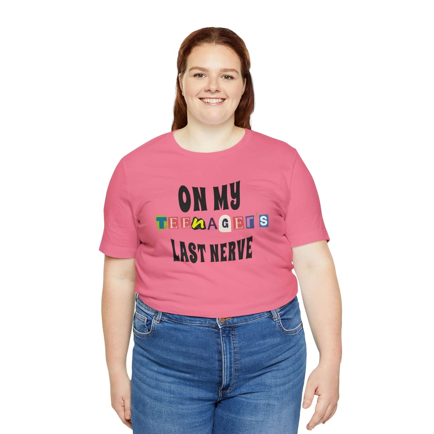 ON MY TEENAGER'S LAST NERVE - Funny Jersey Tee for Parents, Brand63