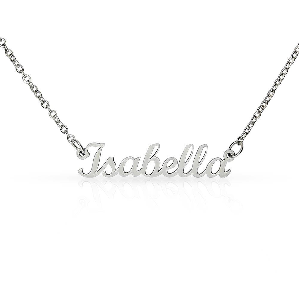 Personalized Name Necklace w/ Custom Photo Message Card | Fearless Name Jewelry, Brand63