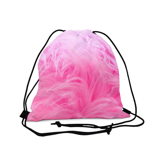 Pinky Feathers Drawstring Bag, Spacious Bag, Practical Backpack, Soft Sturdy Drawstring Backpack, Fun Gift for Birthday Holidays or Back T, Brand63