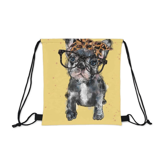Pug Dog Drawstring Bag, Spacious Bag, Practical Backpack, Soft Sturdy Drawstring Backpack, Fun Gift for Birthday Holidays or Back To School, Brand63