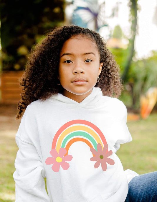 Rainbow-Wish Boho Kids Hoodie, Brand63